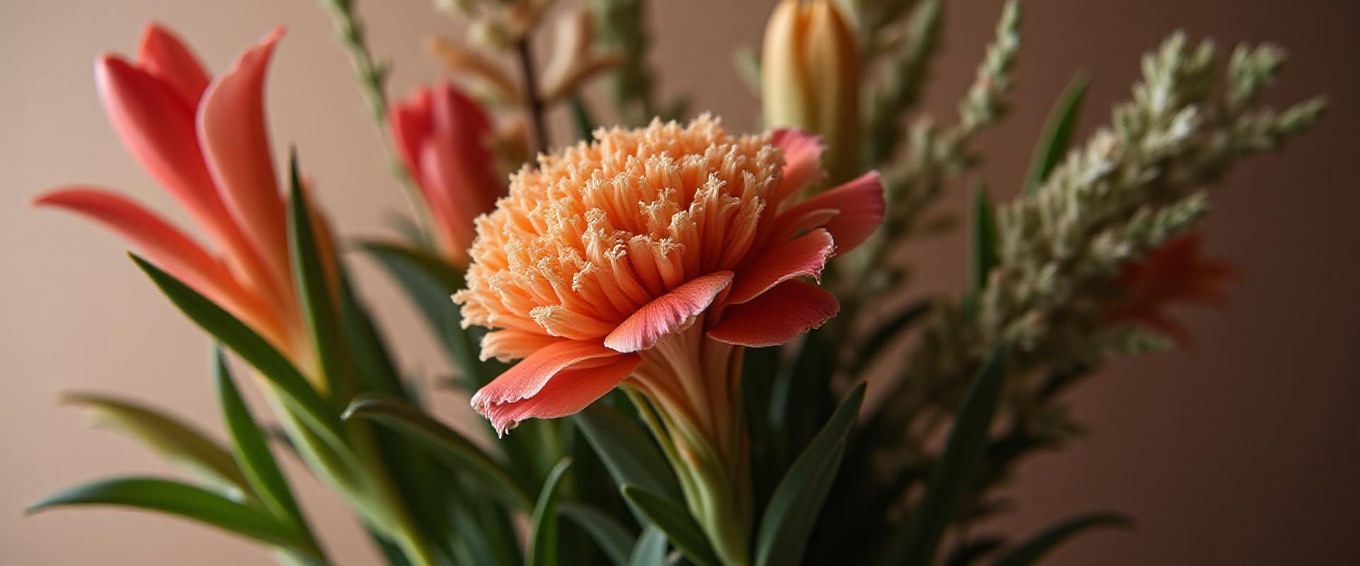 Composition florale abstraite Bauhaus